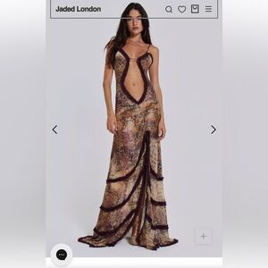 chinese dress ladies Jaded London Dahlia Maxi Dress – Unique Dress Hire NZ main image 1